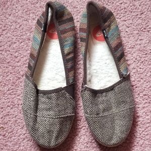 Brown Chevron shoes
